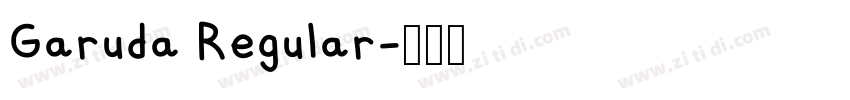 Garuda Regular字体转换